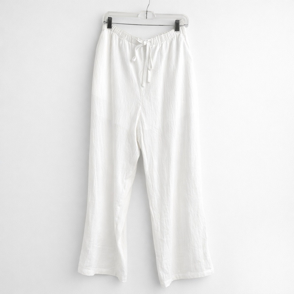 Beach Pants Coverup Pockets Flowing Poolside Coastal Grandma One Size